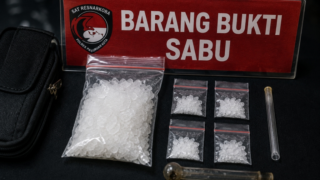 Polres Pasuruan Kota Tangkap Lima Tersangka dalam Operasi Tumpas Narkoba Semeru 2026