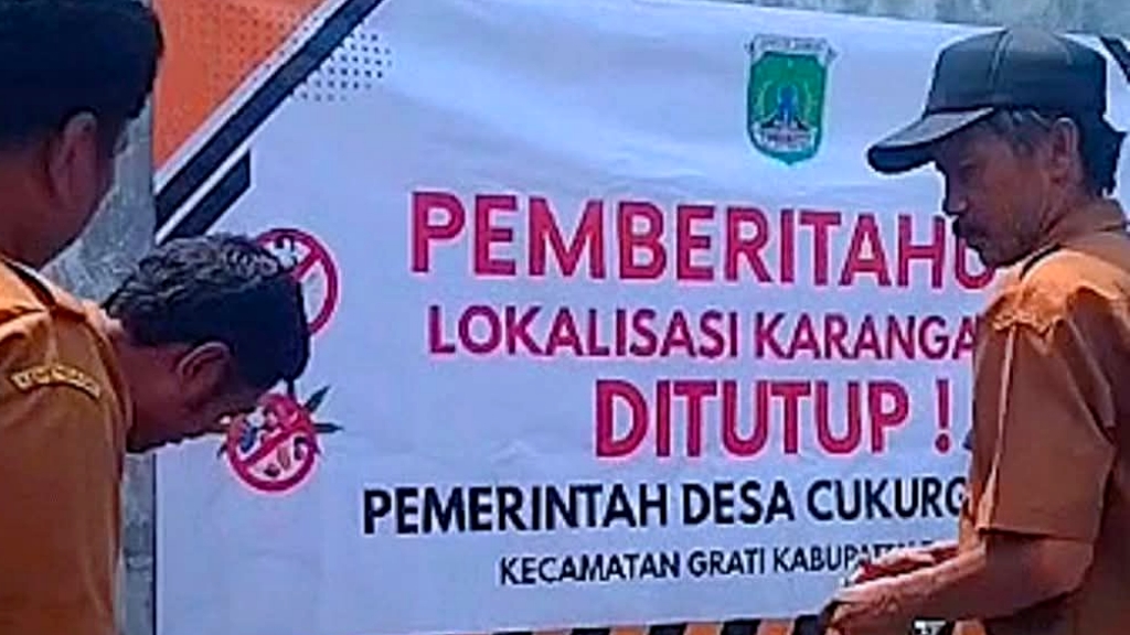 Pemdes Tutup Warung-warung Penyedia Pelacuran di Karanganyar Pasuruan