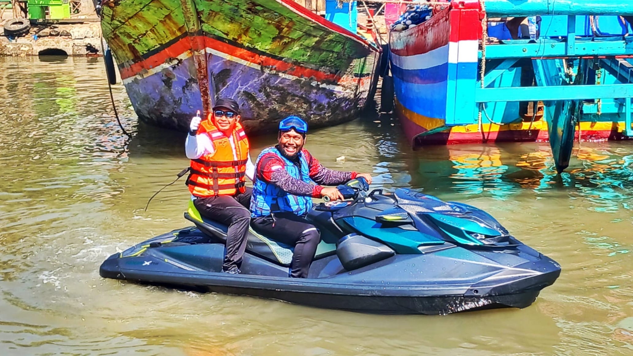 Walkot Pasuruan Gowes Tinjau Rusunawa hingga Susur Sungai Petakan Potensi Perairan