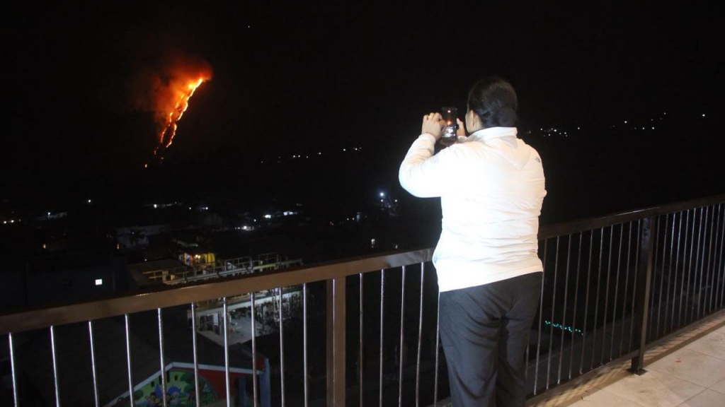Hutan Perhutani di Sukapura Probolinggo Kebakaran 