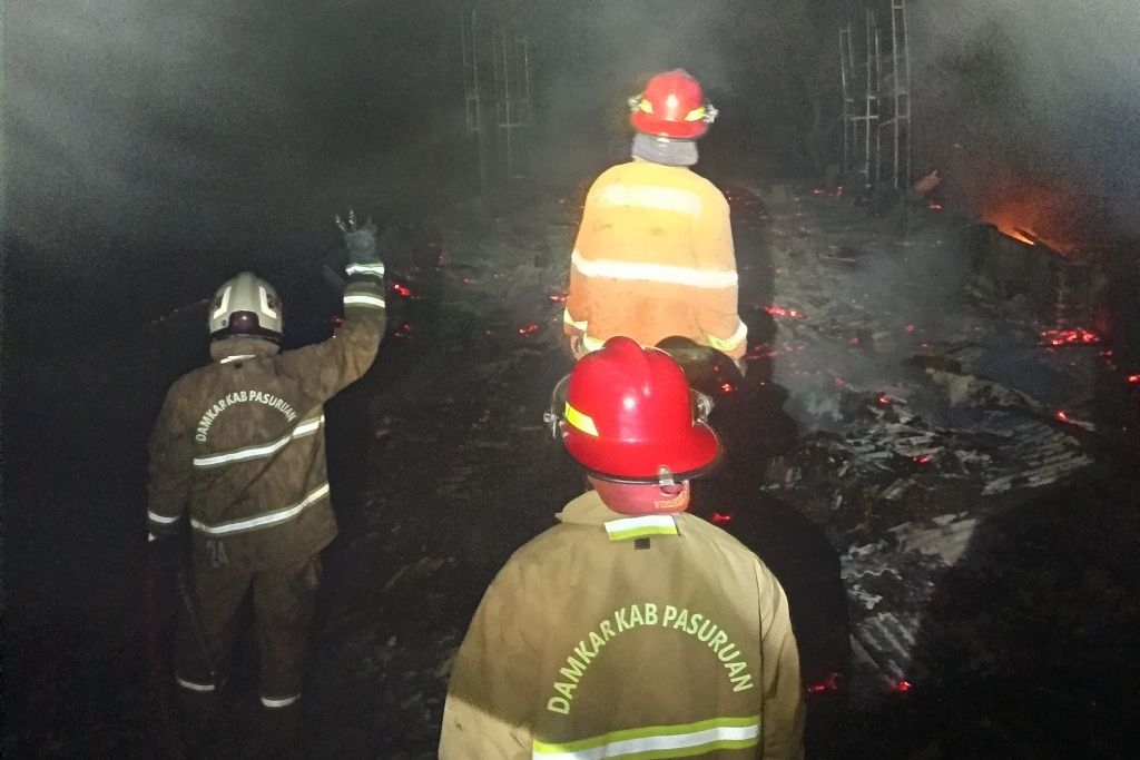 Kandang Berisi 11 Ribu Ayam di Nguling Pasuruan Ludes Terbakar