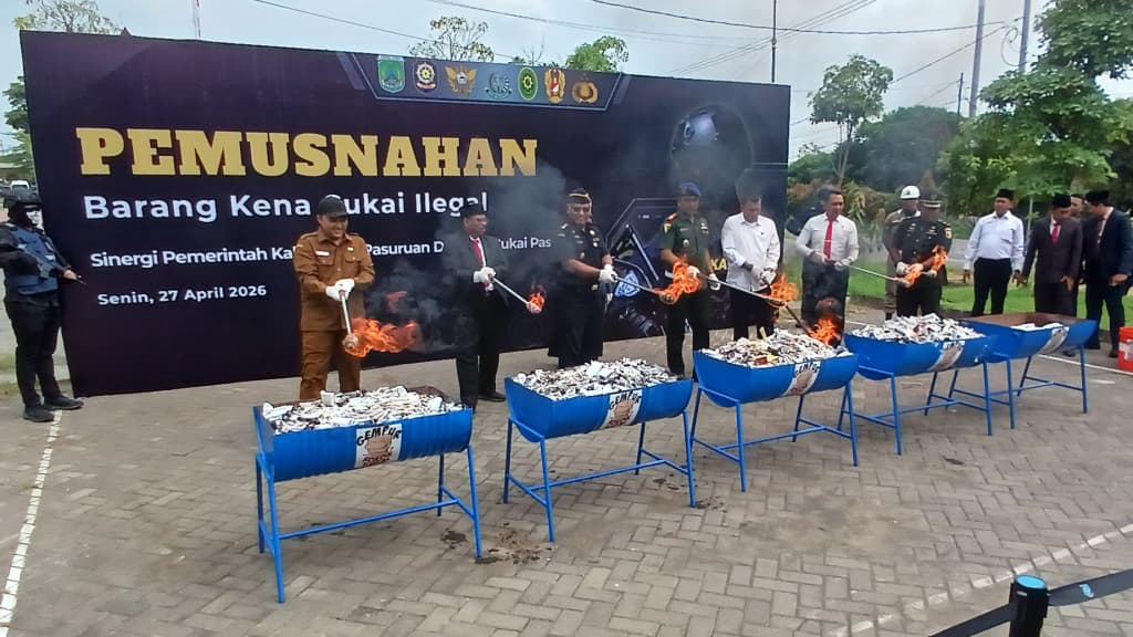 Bea Cukai dan Pemkab Pasuruan Musnahkan Barang Ilegal Senilai Rp6,3 Miliar