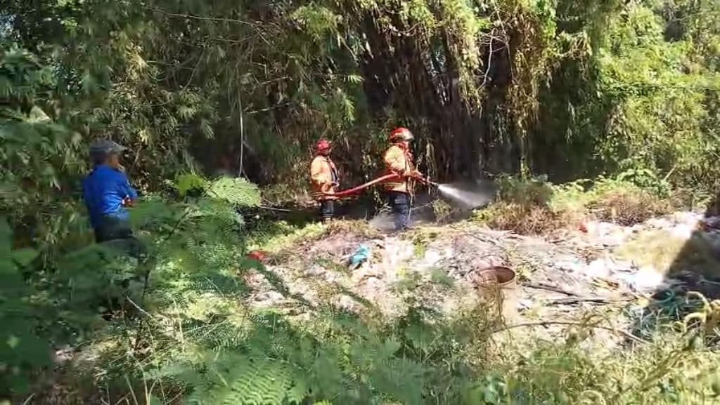 Hati-hati! Puluhan Kebakaran Lahan di Pasuruan Dipicu Pembakaran Sampah 