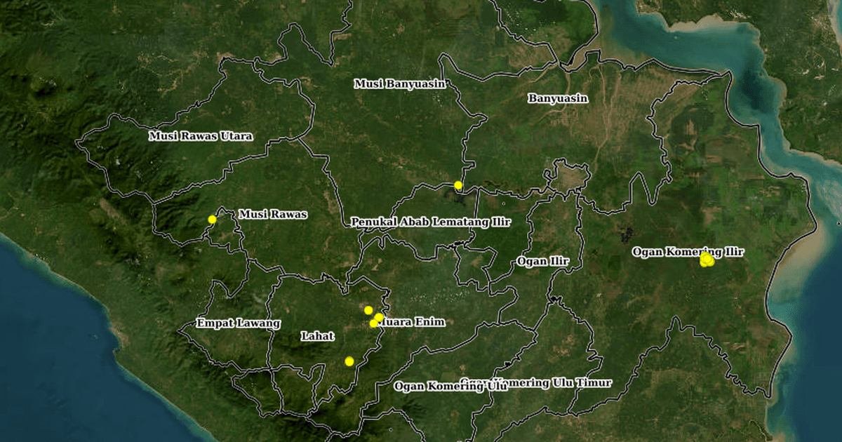 Hotspot Karhutla di Sumsel Turun Drastis Usai Diguyur Hujan, OKI Masih Mendominasi