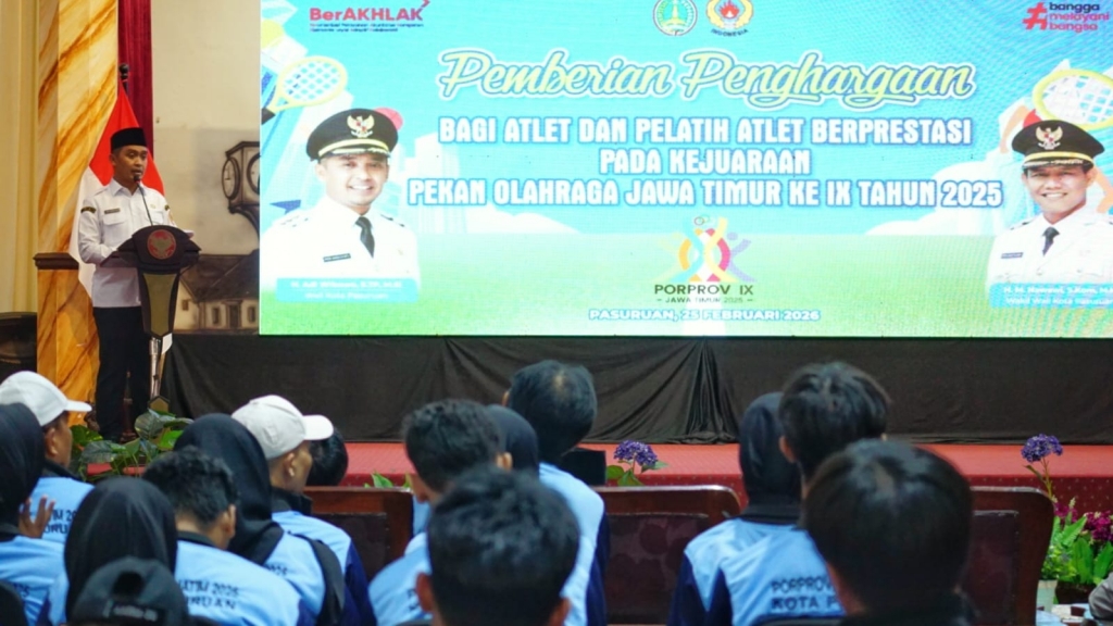 Pemkot Pasuruan Serahkan Reward Atlet dan Pelatih PORPROV Jatim 2025 Senilai Rp301 Juta