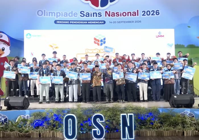 Pengumuman Resmi! Berikut Daftar Peraih Medali Emas OSN SMA Sederajat 2026, Dari Matematika hingga Inovator AI