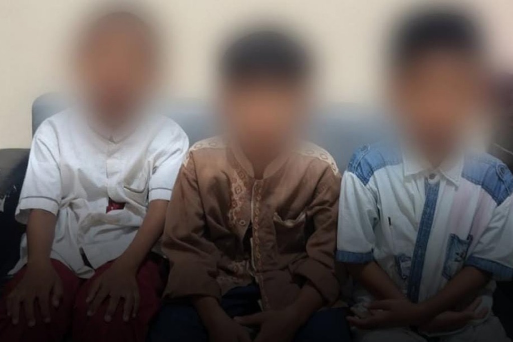 Memperihatinkan, Trio Bocah SD Ini Sudah Lihai Curi Motor di Gresik