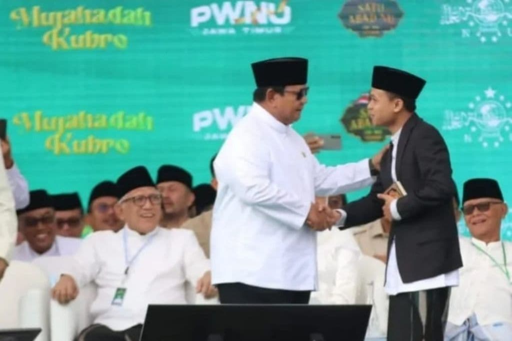Presiden Prabowo Merasa Bahagia Hadir di Mujahadah Kubro 1 Abad NU di Malang